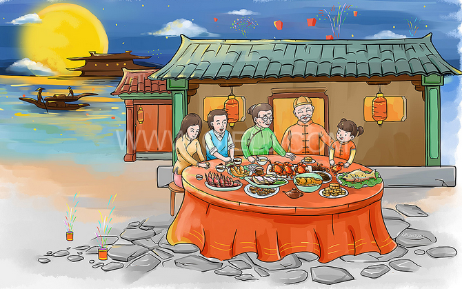 賞中秋圓月享美好時光，企鵝糧油機械祝您中秋團圓快樂(圖2)